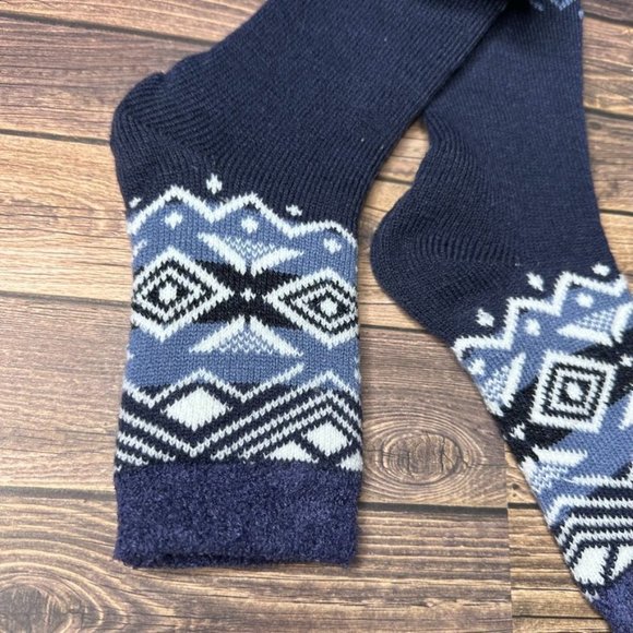 NWT Northeast Outfitters Mens Cozy Cabin Socks Crew Size Large (Navy) - Picture 2 of 9